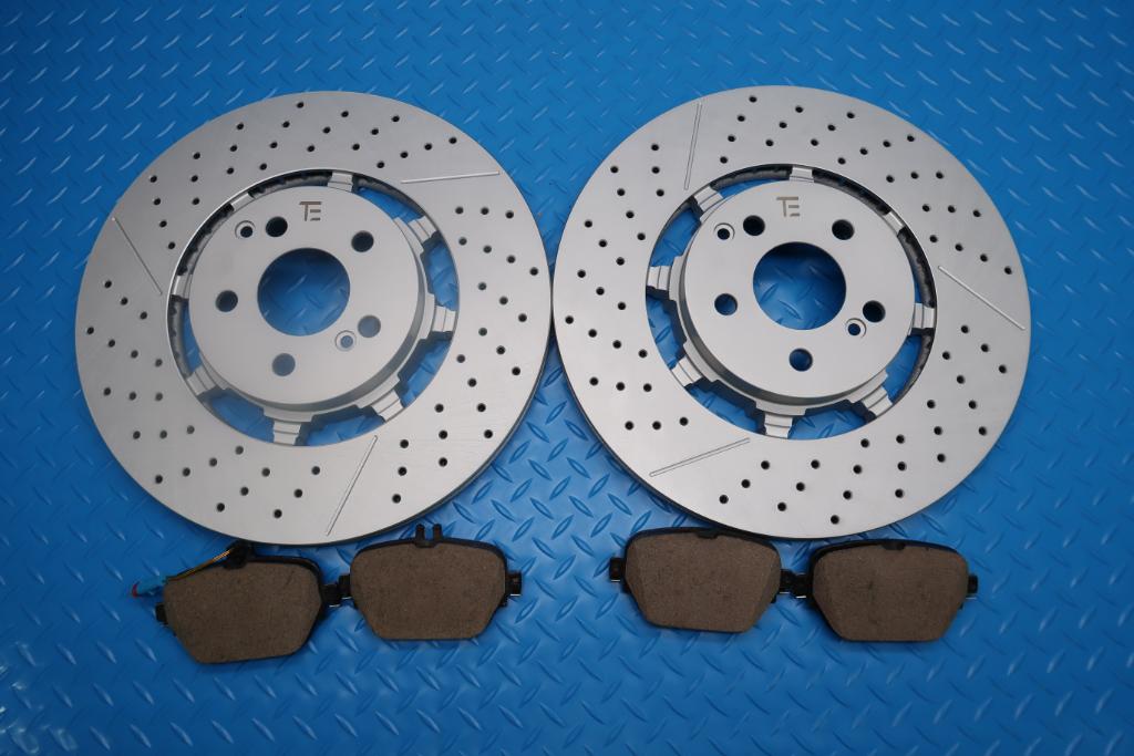 Mercedes E63 AMG S rear brake pads & rotors TopEuro #12923