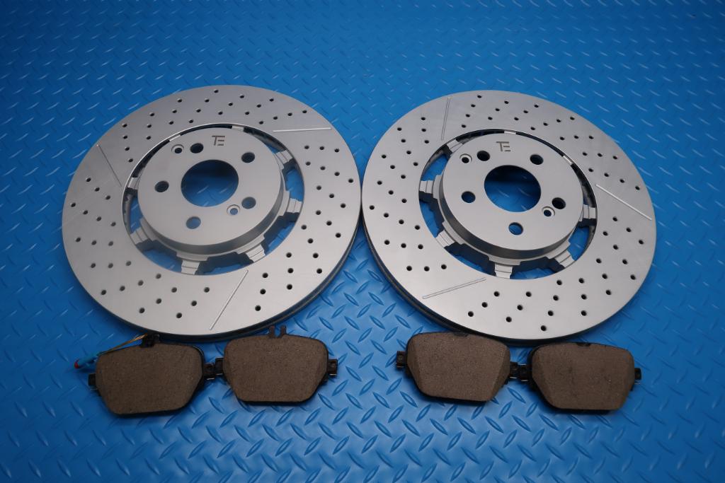 Mercedes E63 AMG S rear brake pads & rotors TopEuro #12923