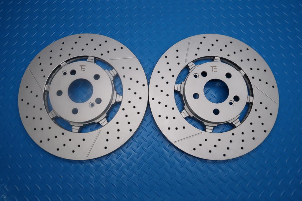 Mercedes E63 AMG S rear brake disc rotors x2 pcs TopEuro #12924