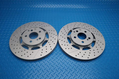 Mercedes E63 AMG S rear brake disc rotors x2 pcs TopEuro #12924
