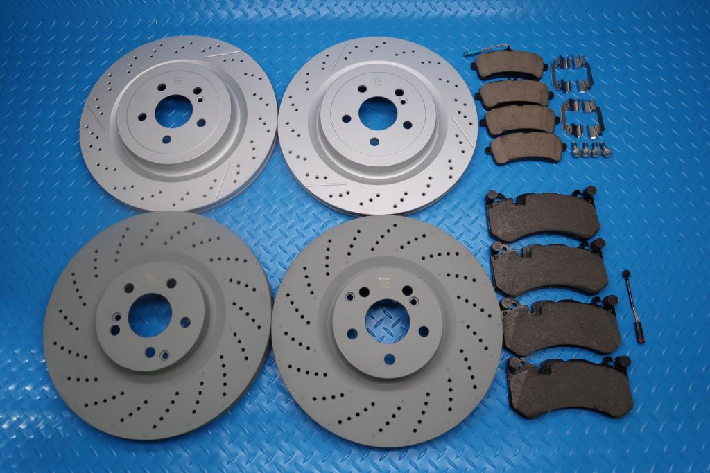 Mercedes Benz C63 Amg front rear brake pads & rotors TopEuro #12940