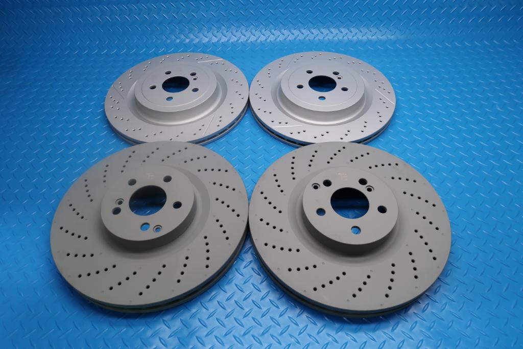 Mercedes Benz C63 Amg front & rear brake disc rotors TopEuro #12941