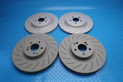 Mercedes Benz C63 Amg front & rear brake disc rotors TopEuro #12941
