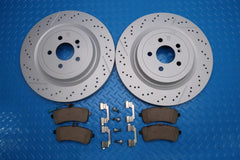 Mercedes Benz C63 Sl63 Sl65 Amg rear brake pads & rotors TopEuro #12945