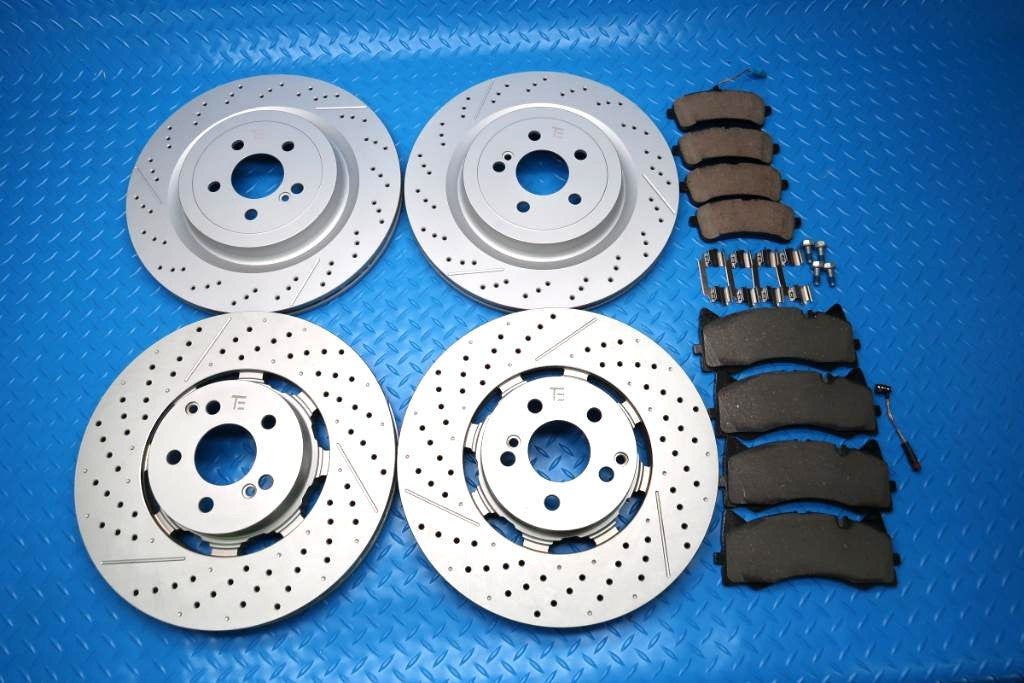 Mercedes Gt front rear brake pads & rotors TopEuro #12962