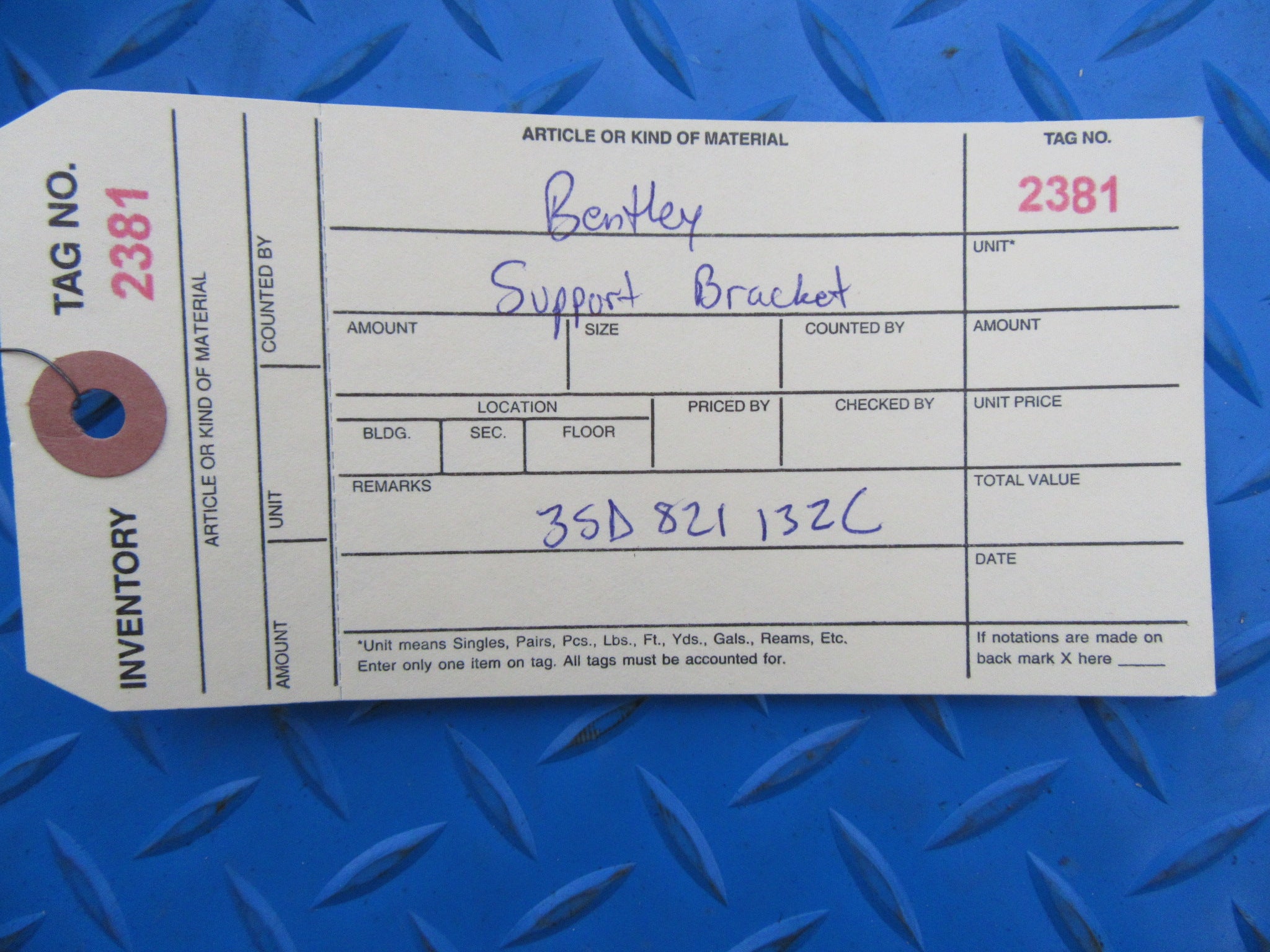 Bentley Continental GT GTC right front end support bracket #2381