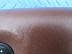 Bentley Continental Flying Spur GT GTC left driver steering wheel brown airbag #2377