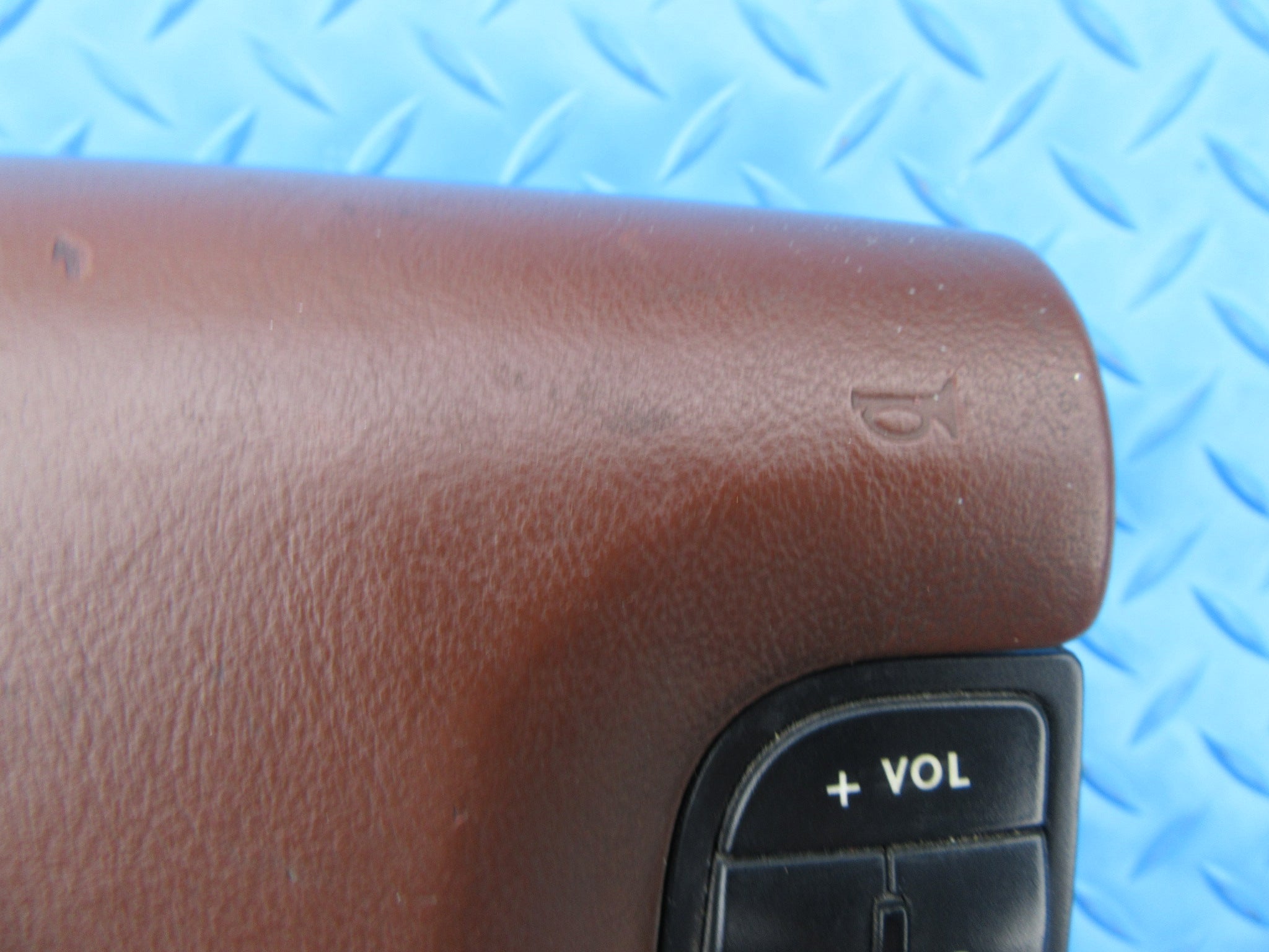 Bentley Continental Flying Spur GT GTC left driver steering wheel brown airbag #2377