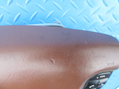 Bentley Continental Flying Spur GT GTC left driver steering wheel brown airbag #2377