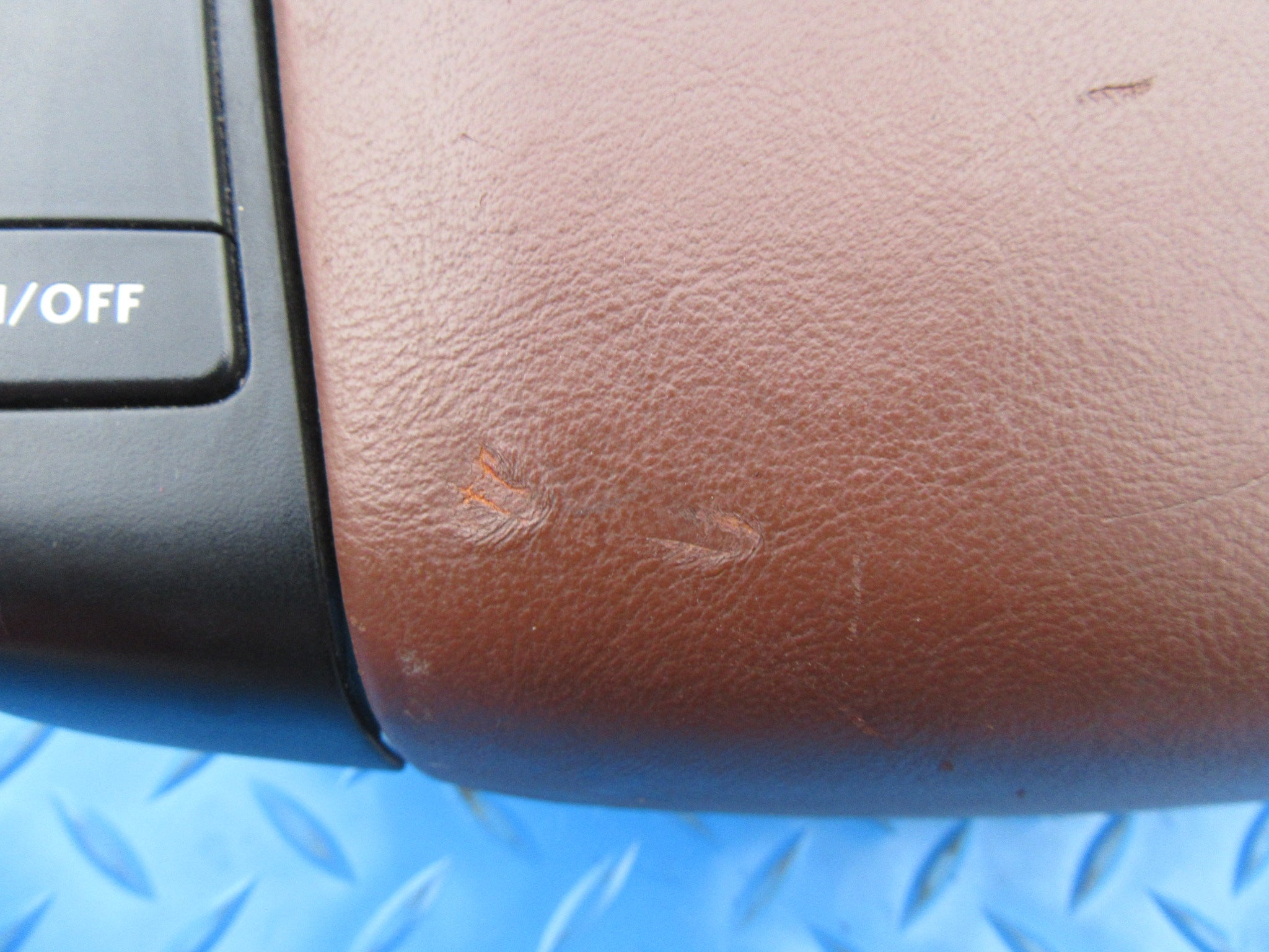 Bentley Continental Flying Spur GT GTC left driver steering wheel brown airbag #2377