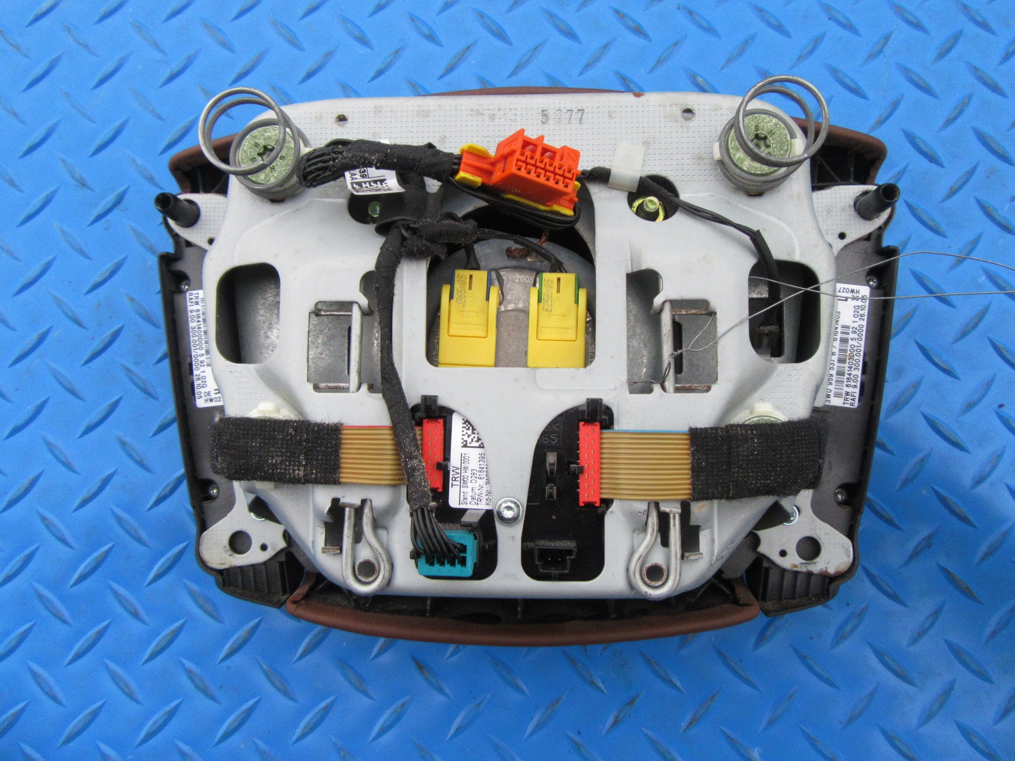 Bentley Continental Flying Spur GT GTC left driver steering wheel brown airbag #2377