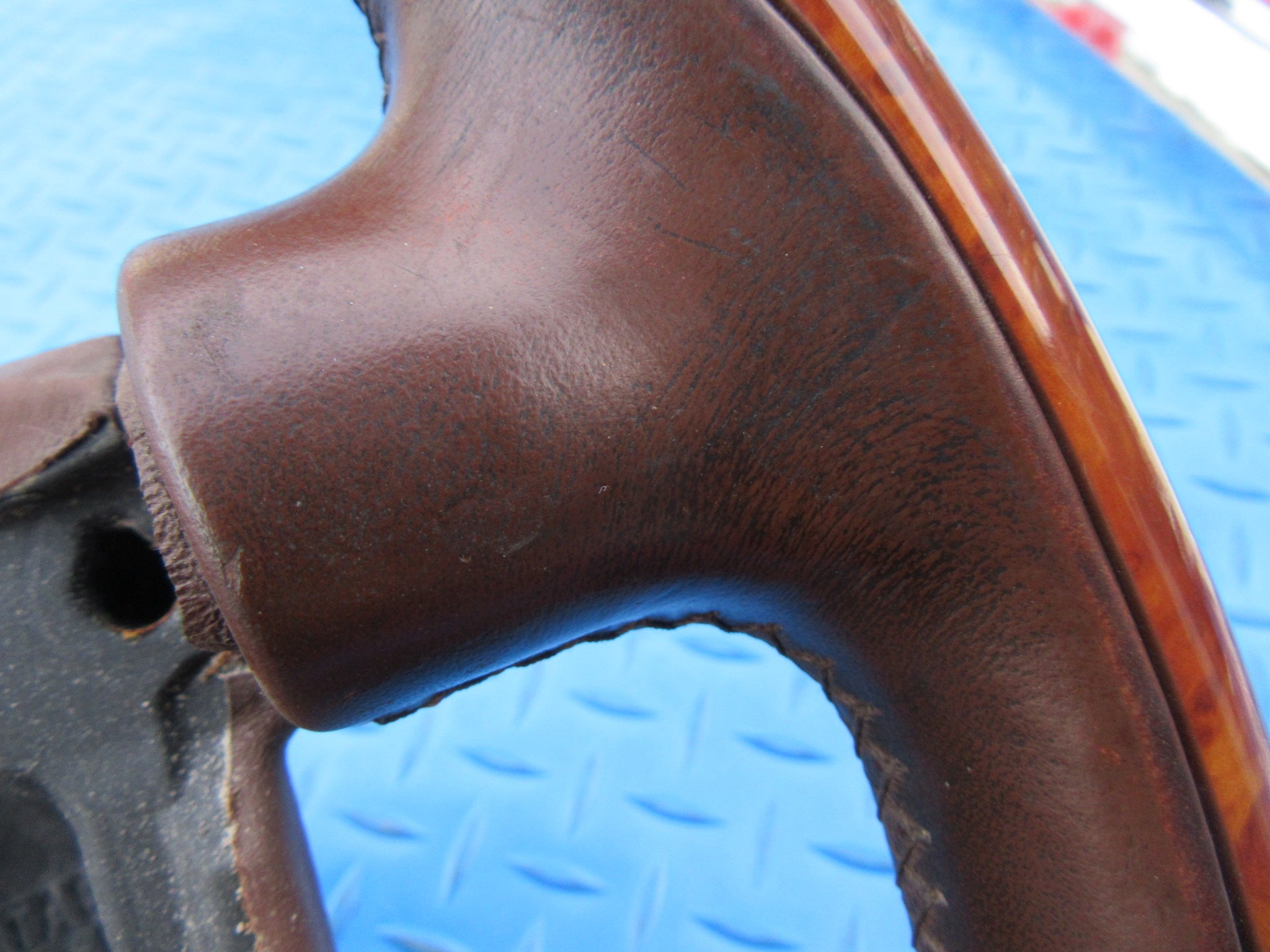 Bentley Continental Flying Spur GT GTC brown wood steering wheel #2378