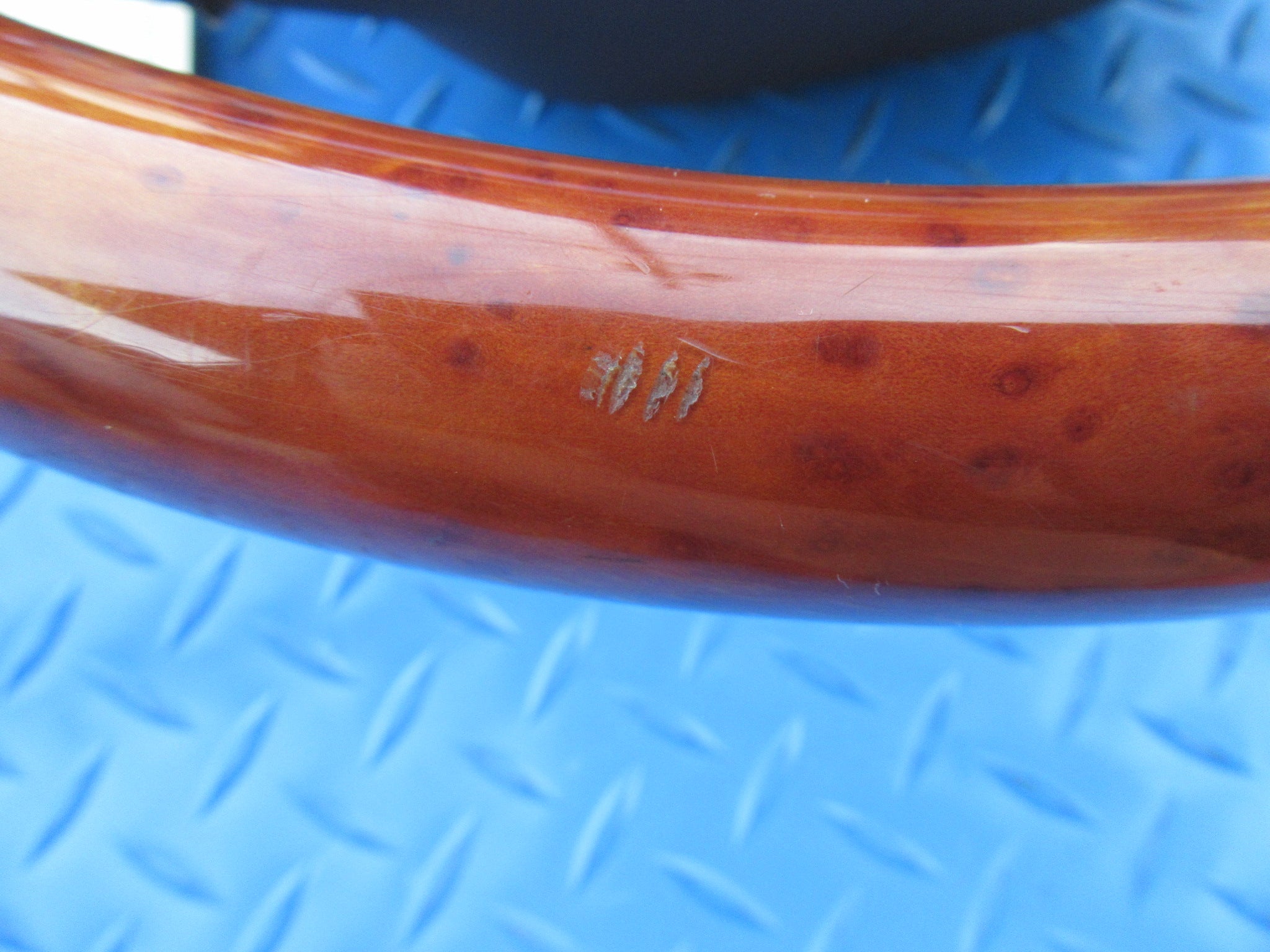 Bentley Continental Flying Spur GT GTC brown wood steering wheel #2378