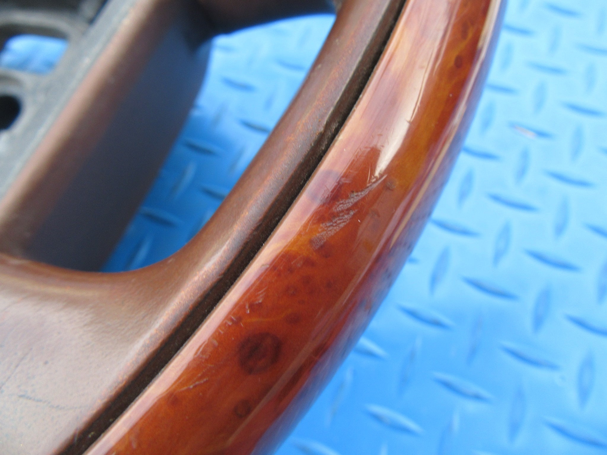 Bentley Continental Flying Spur GT GTC brown wood steering wheel #2378