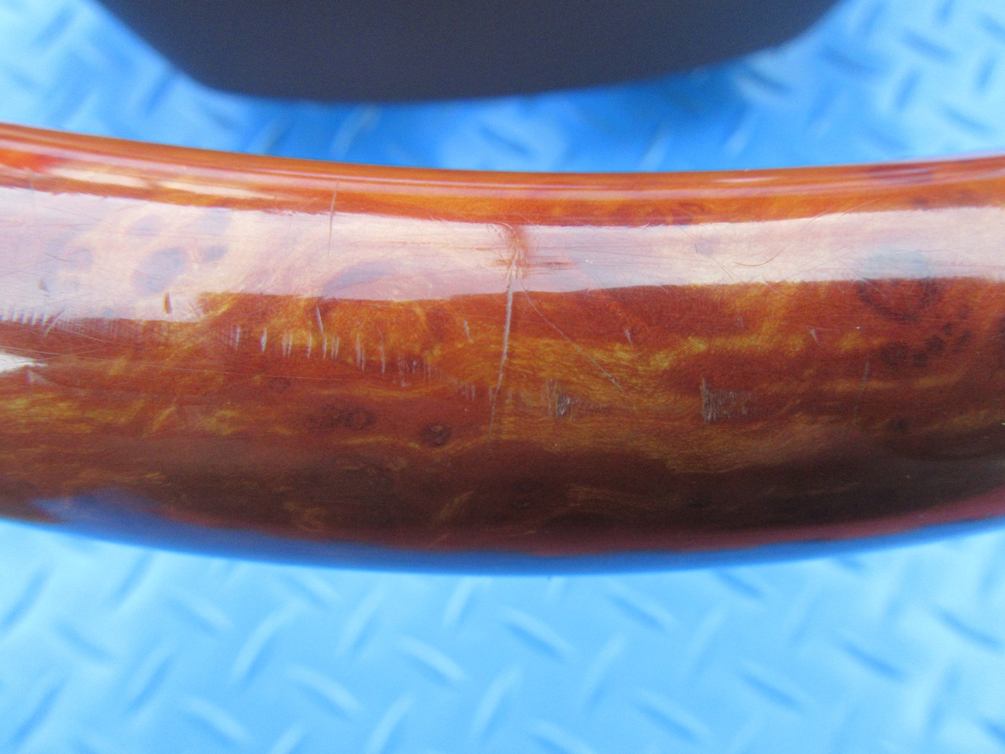 Bentley Continental Flying Spur GT GTC brown wood steering wheel #2378