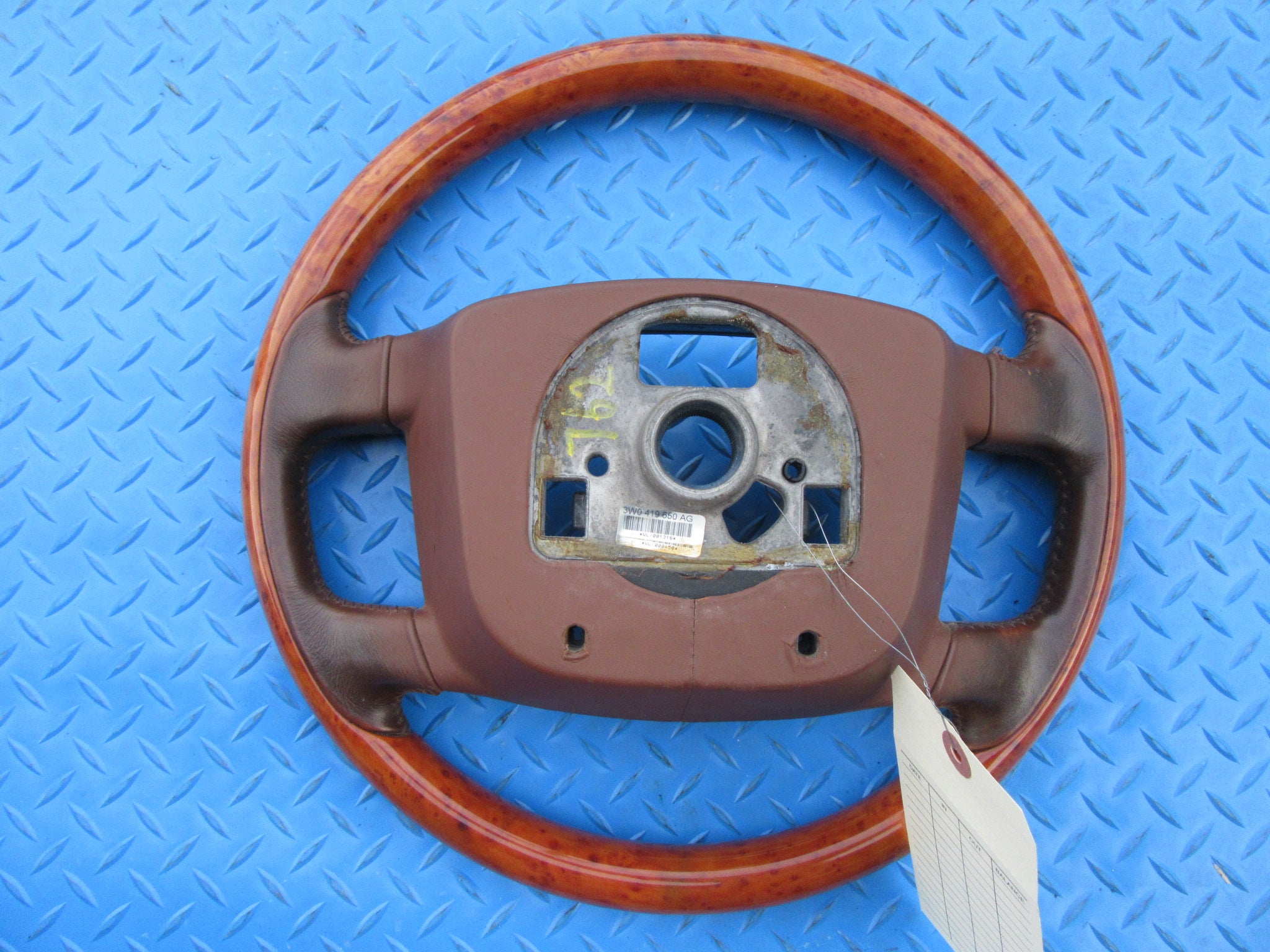 Bentley Continental Flying Spur GT GTC brown wood steering wheel #2378