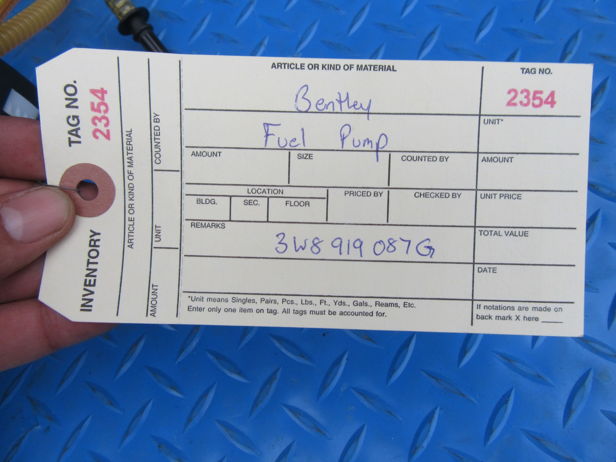 Bentley Continental Flying Spur GT GTC right flex fuel gas pump #2354