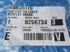 Bentley Continental GT GTC left fender chrome trim #2340