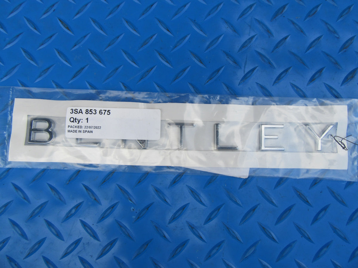 Bentley Continental GT GTC trunk logo lettering NEW OEM #2345