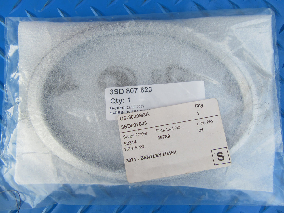 Bentley Continental GT GTC left outer headlight chrome trim ring NEW OEM #2346
