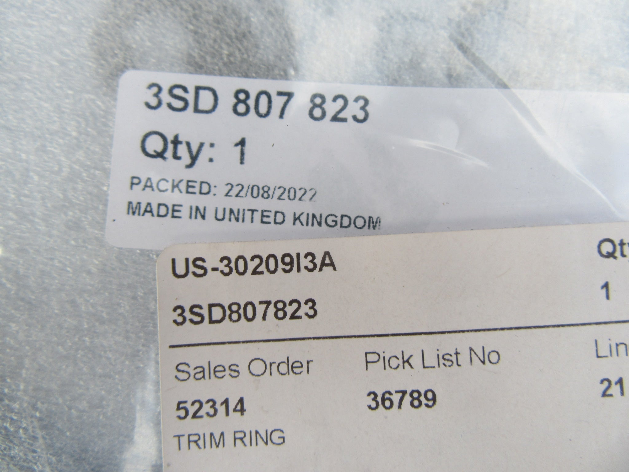 Bentley Continental GT GTC left outer headlight chrome trim ring NEW OEM #2346