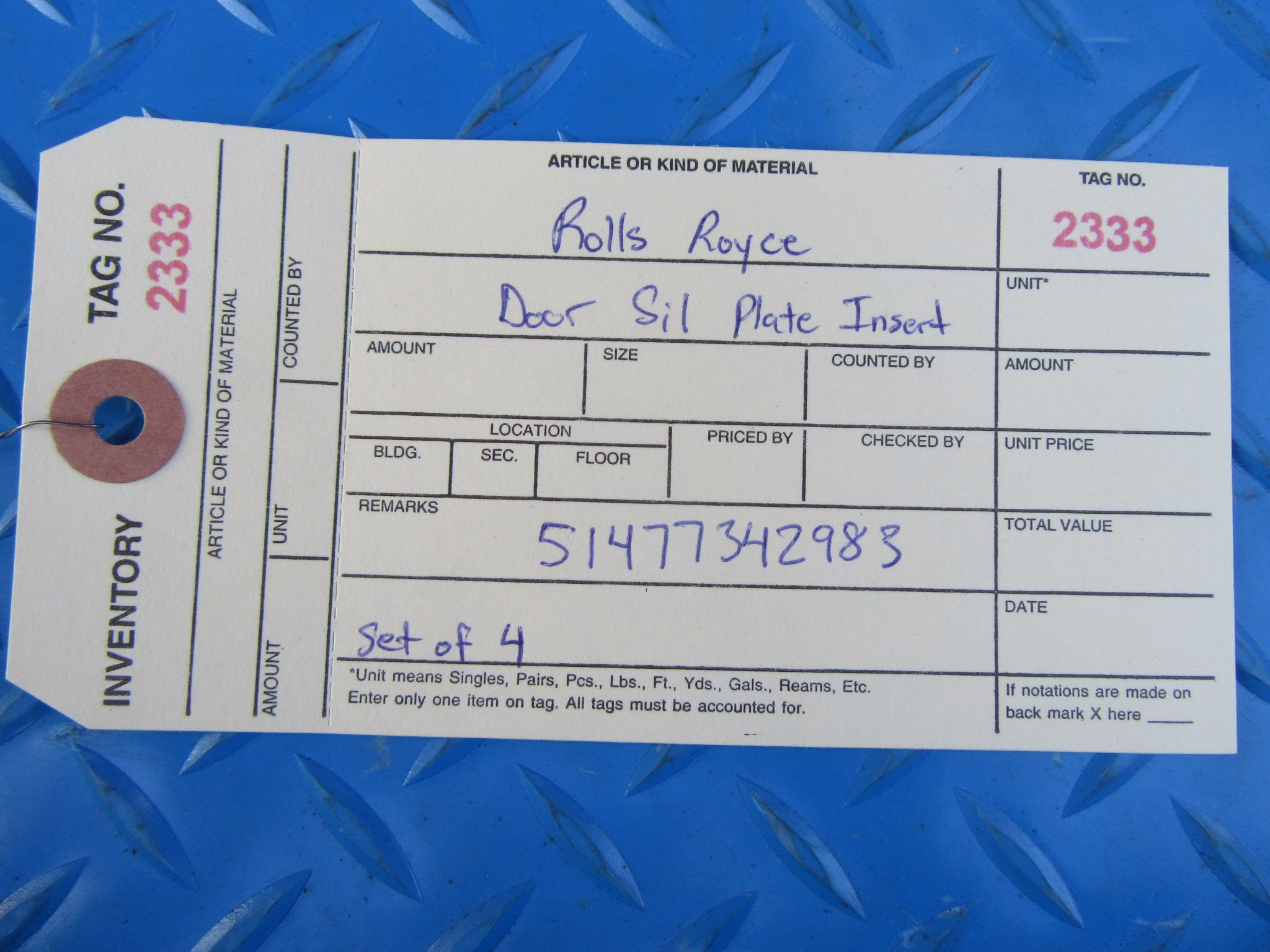 Rolls Royce Wraith Dawn front door sill plate rubber edge protector inserts 4pcs #2333