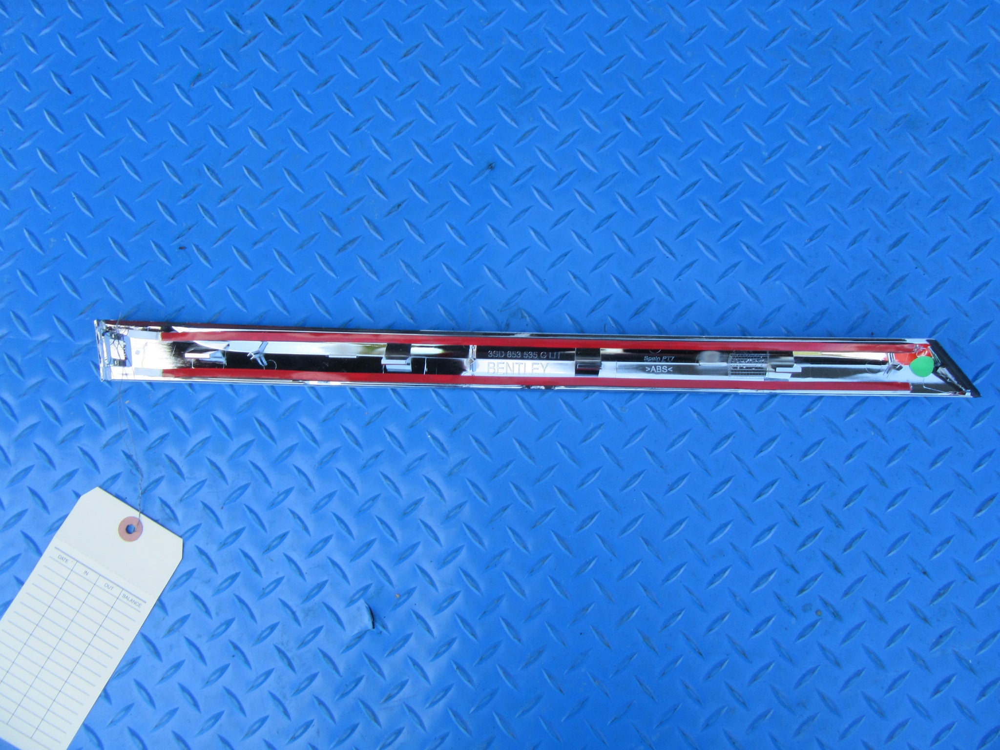 Bentley Continental GT GTC left quarter panel chrome trim NEW #2322