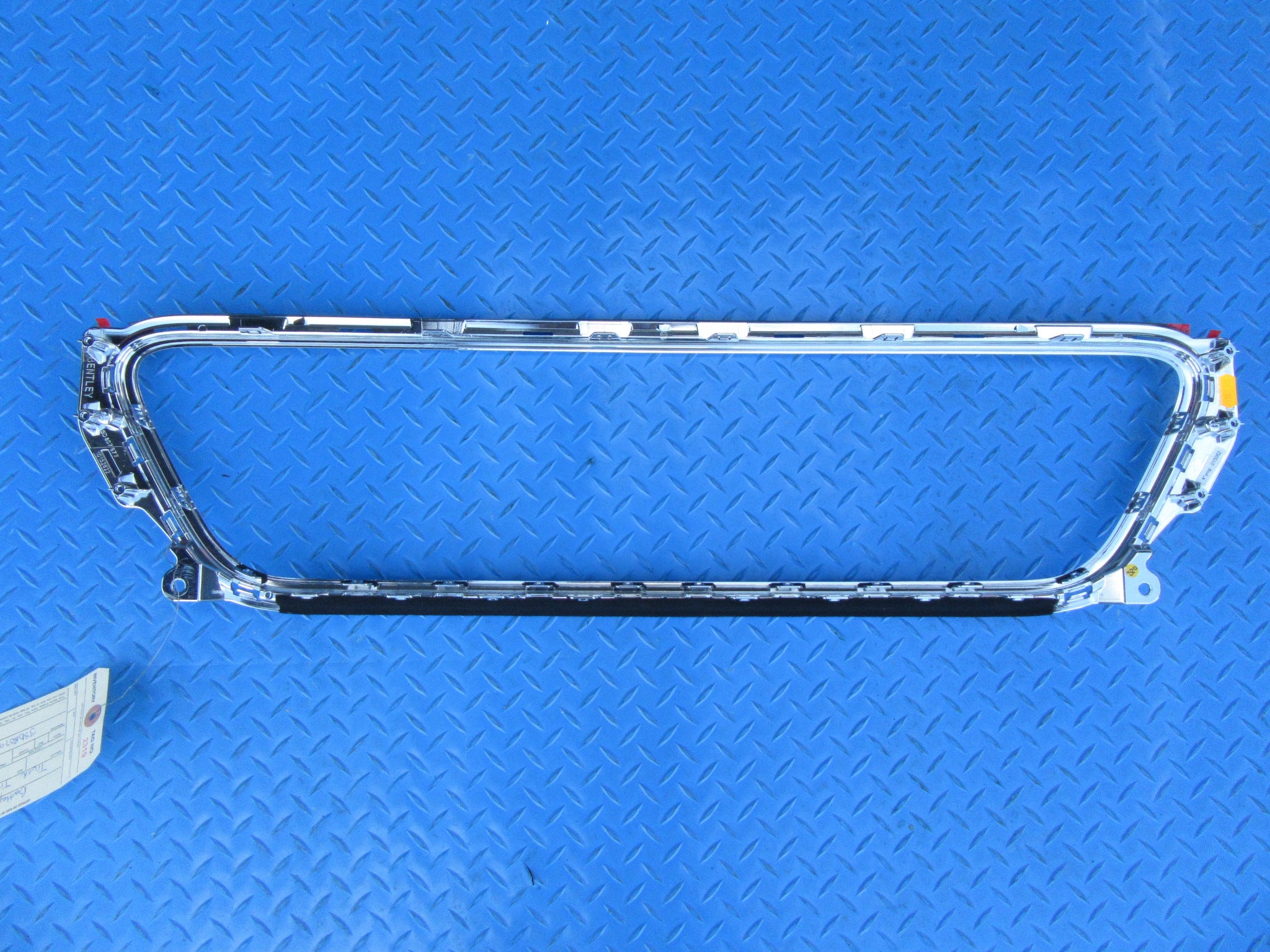 Bentley Continental GT GTC rear bumper license plate chrome trim #2319