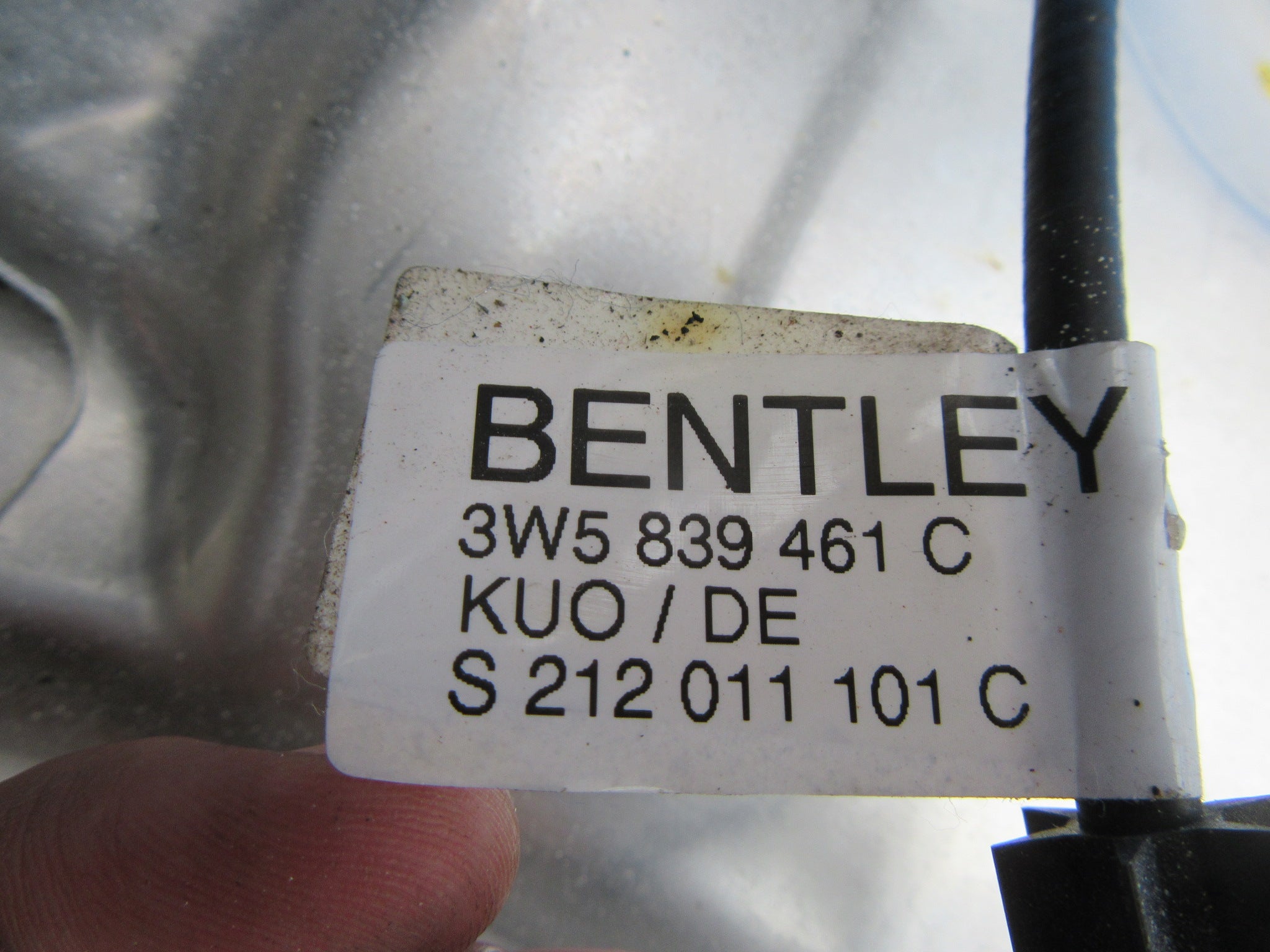 Bentley Continental Flying Spur left rear window regulator #2333