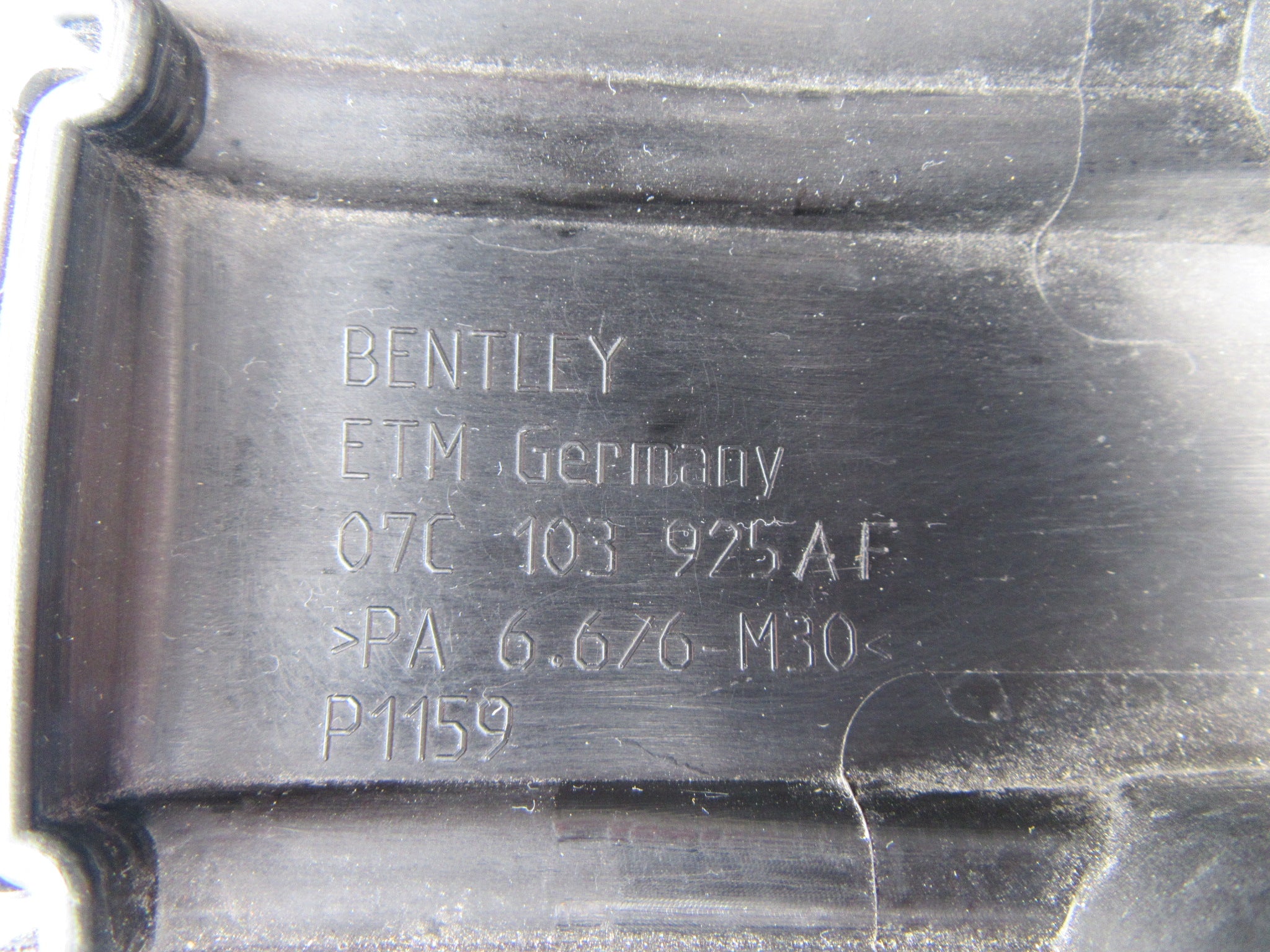 Bentley Continental Flying Spur GT GTC engine plate cover #4634