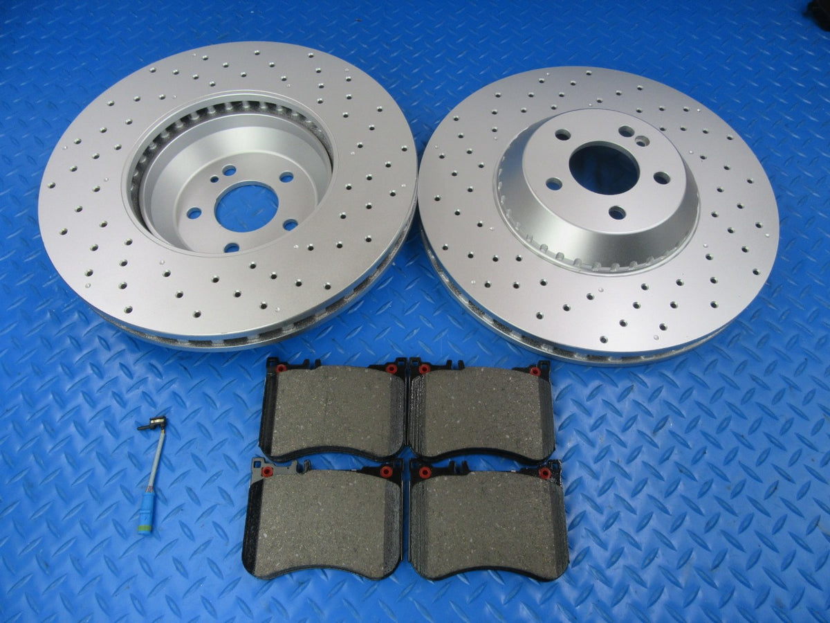 Mercedes S class S550 S550e front brake pads & rotors TopEuro #9238