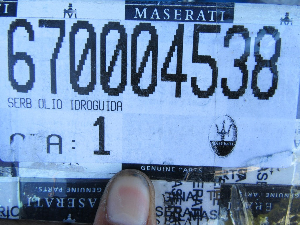 Maserati Ghibli power steering reservoir #5581