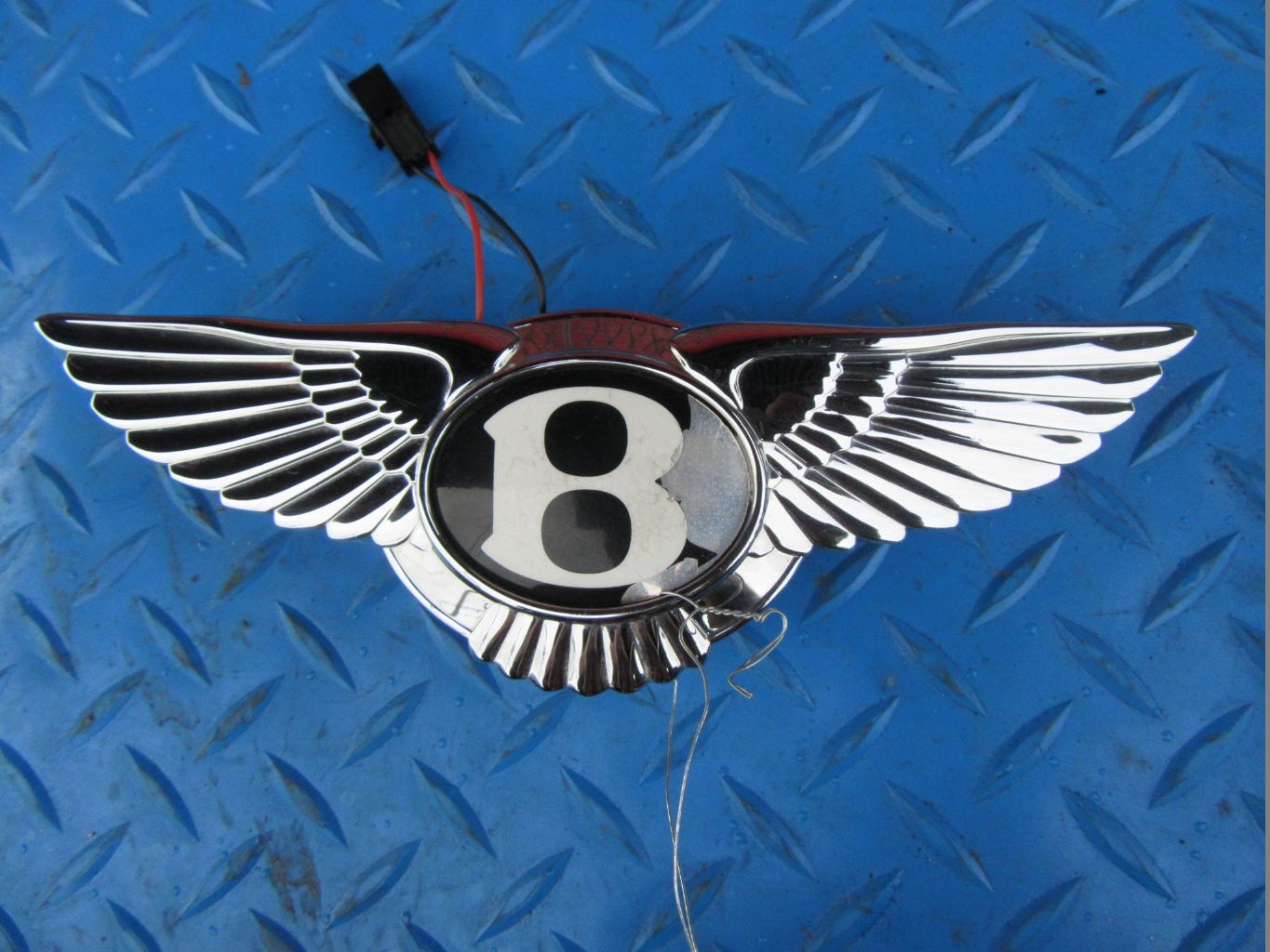 Genuine Bentley Speed Emblem Badge - Silver Chrome For Continental GT GTC Wing (3W8853675E)