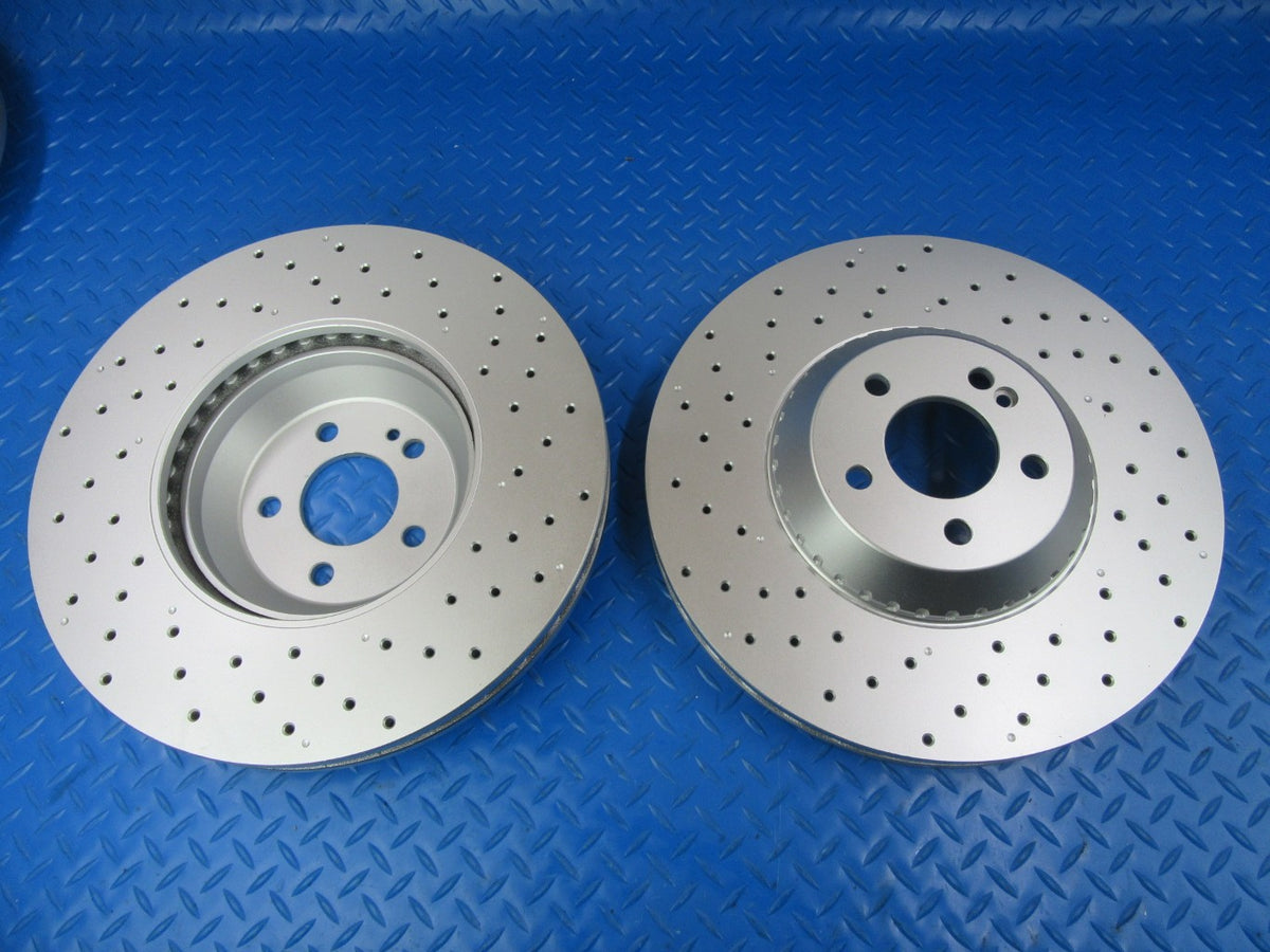 Mercedes S class S550 S550e front brake rotors TopEuro 2pcs #9237