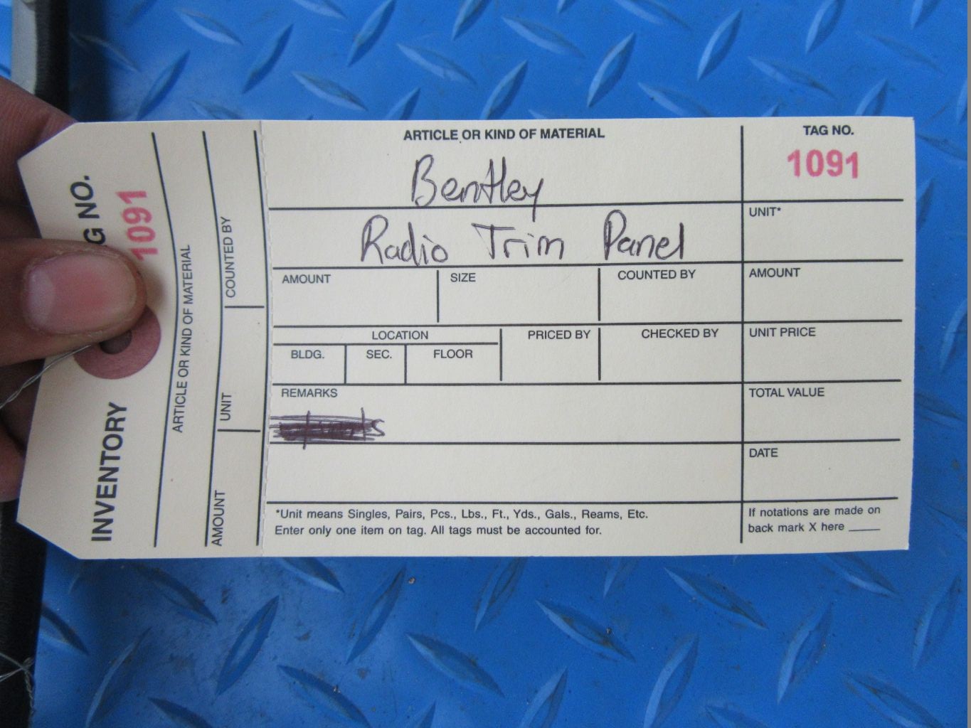 Bentley Continental Flying Spur radio display surround trim panel #1091