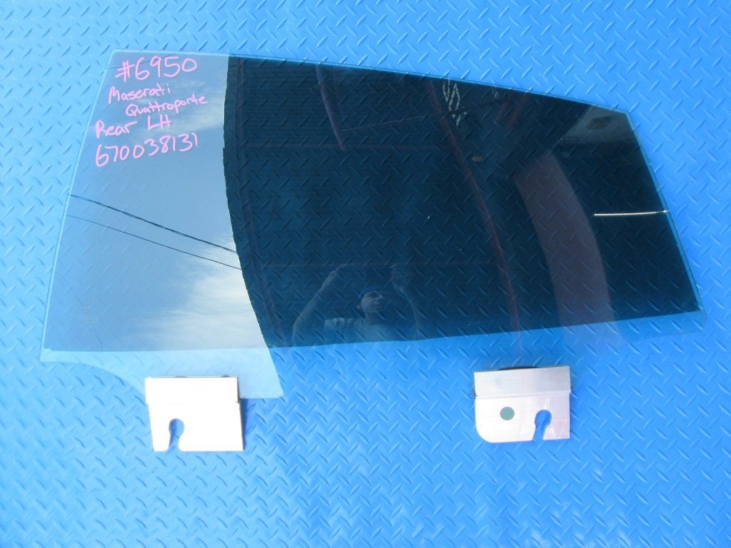 Maserati Quattroporte rear left door window glass #6950