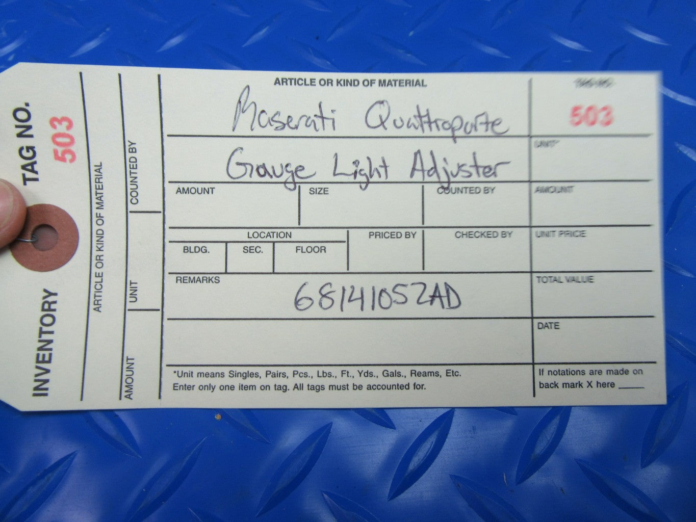Maserati Ghibli Quattroporte speedometer gauge light adjust dimmer switch #0503