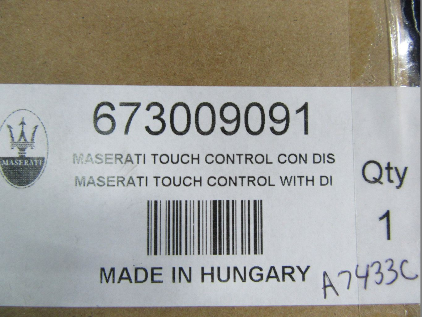 Maserati Ghibli information radio navigation display touch screen #6889