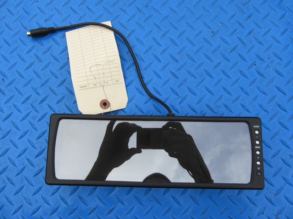 Security rear view mirror with 6" display screen monitor PAL NTSC #5389