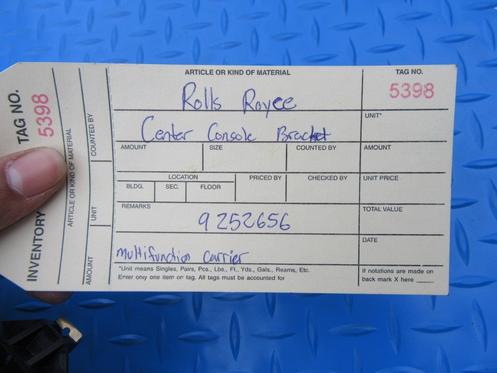 Rolls Royce Ghost center console multifunction carrier bracket #5398