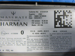Maserati Ghibli information radio navigation display touch screen #4972