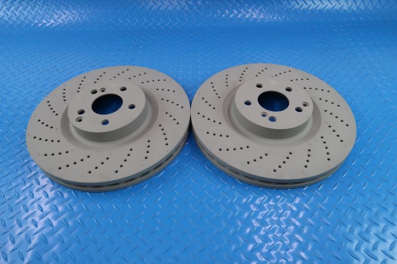 Mercedes C63 Amg front brake disc rotors 2pcs TopEuro #12125