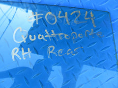 Maserati Quattroporte right rear door glass window #0424