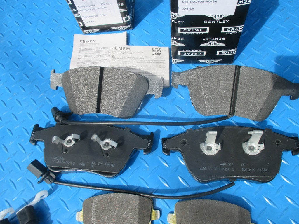 Bentley Continental GT GTC Flying Spur front and rear brakes brake pads #4673