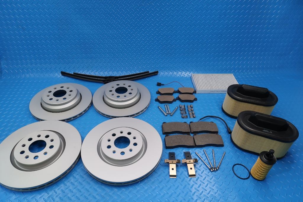 Maserati Ghibli brake pads rotors filter wiper service kit #9292