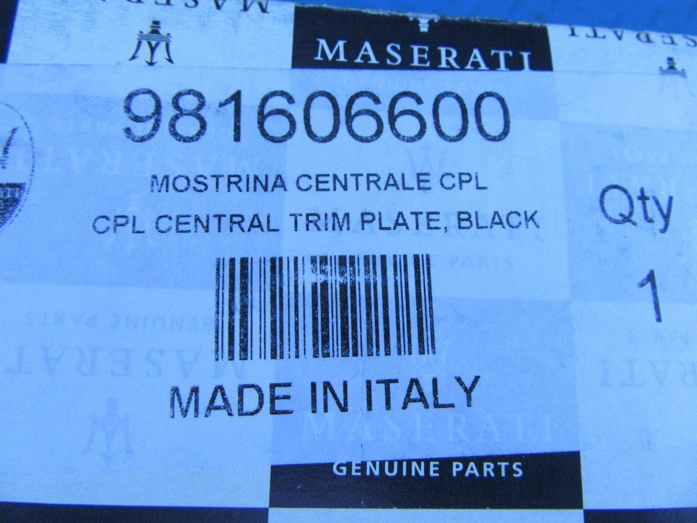 Maserati GranCabrio shifter center console trim panel #1274