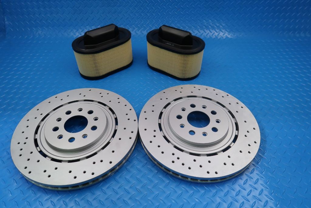 Maserati Ghibli Quattroporte front brake rotors filters service kit #9286