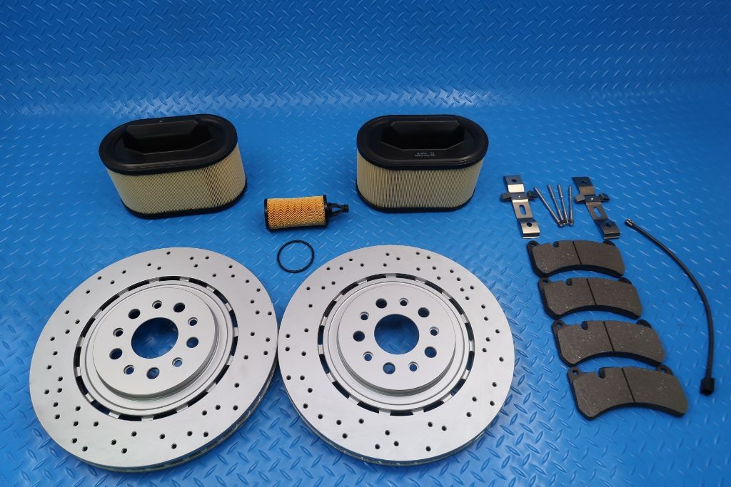 Maserati Ghibli Quattroporte front brake pads rotors filters service kit #9281