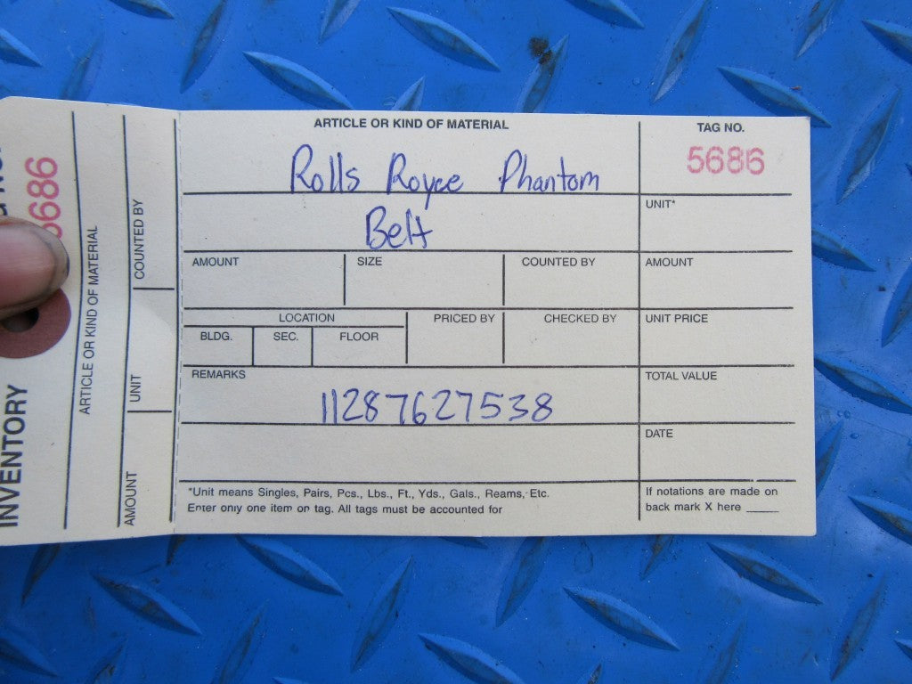 Rolls Royce Phantom power steering ac belt v-belt #5686
