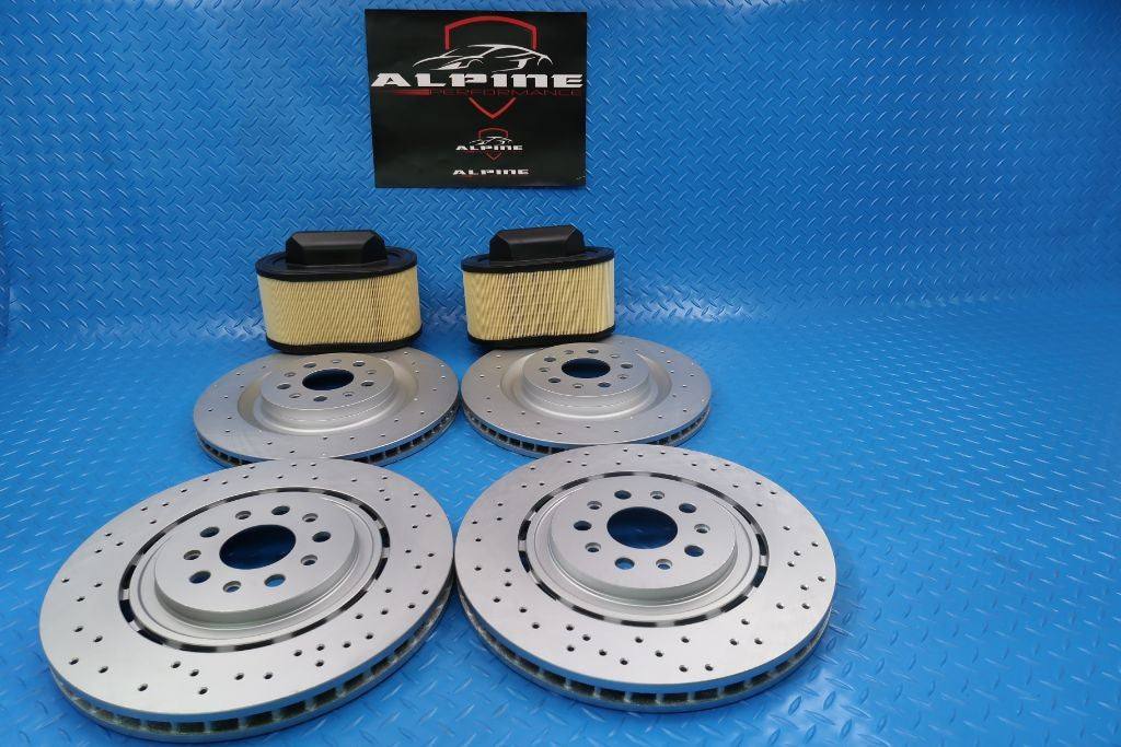 Maserati Ghibli Quattroporte front rear brake rotors filters service kit #9321 17-24